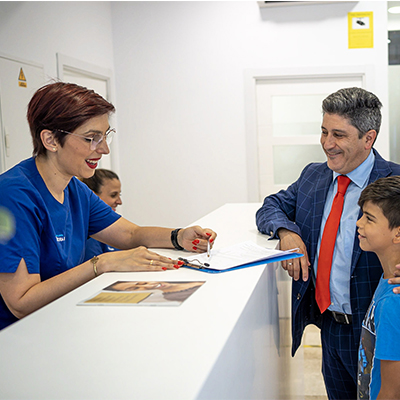 clientes atendidos en recepción